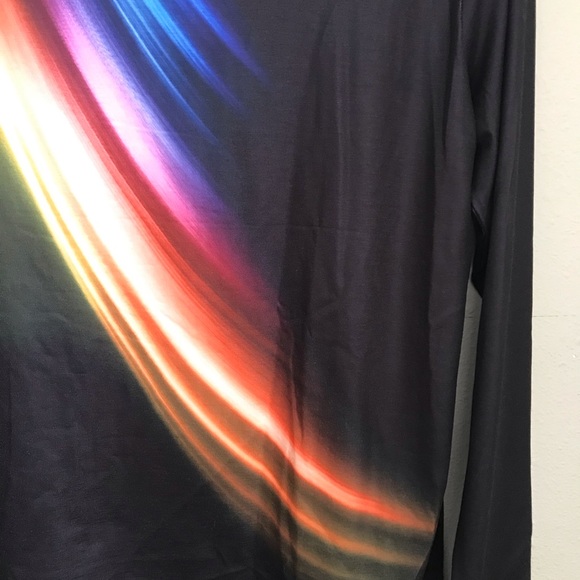 NWT Sunshine Rainbow Streak top XL - Picture 2 of 10